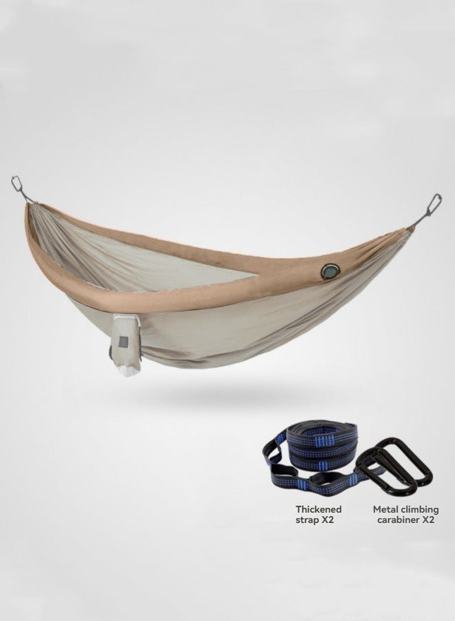 M MIAOYAN Double inflatable hammock outdoor swing for adults and children to prevent rollover in the wild camping and mosquito net hammock  - Image 2