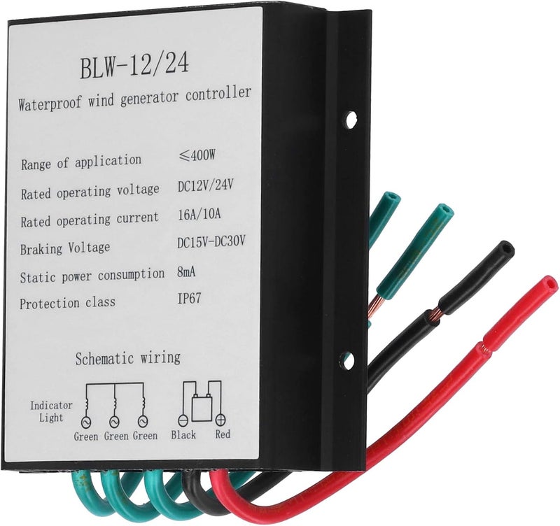 BLW 400W Wind Controller for 12V/24V Ground Systems with Battery Regulator Efficient Generator Control - Image 3