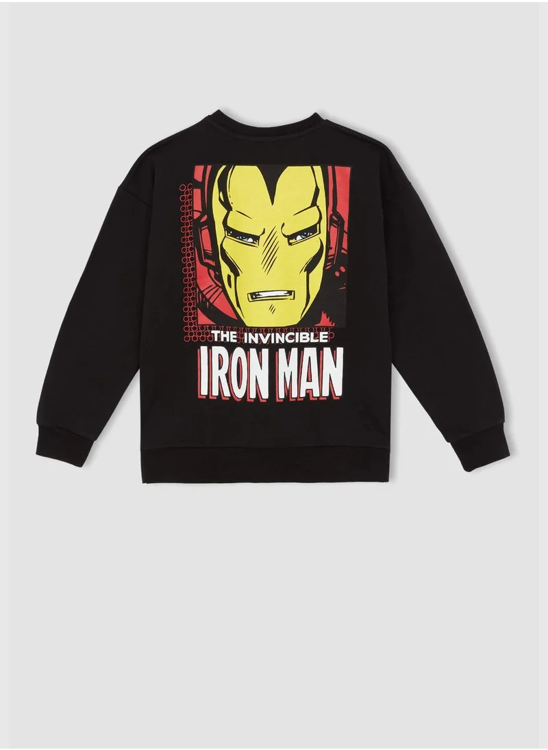 DeFacto Long Sleeve Marvel Comics Print Sweatshirt