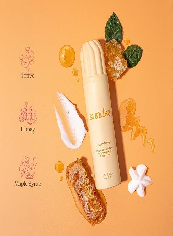 sundae Whipped Shower Foam Honey Honey Foaming Body Wash 8.9 fl oz, 265ml with Kakadu Plum & Finger Lime - Image 3