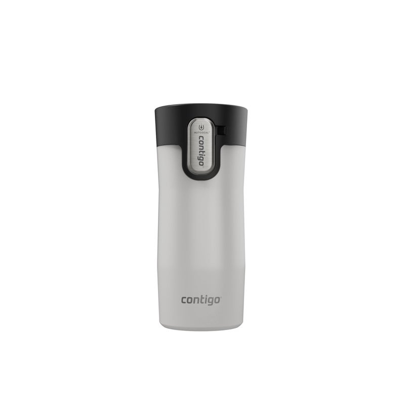 Contigo AUTOSEAL West Loop Vacuum-Insulated Stainless Steel Travel Mug with Easy-Clean Lid, 12oz, Salt Frosted Pearl - Image 1