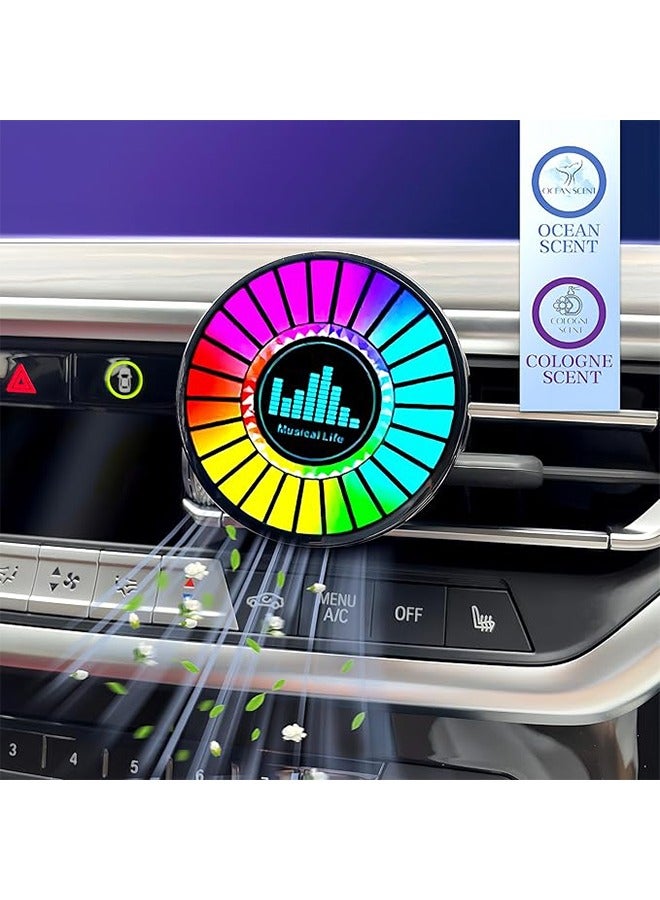 Aromatherapy Magnetic Pickup Lamp Music Rhythm Light Portable Rechargeable USB Sound Control Ambient Light with App Control Rhythm Atmosphere Lamp Adjustable Brightness for Car Party Outdoor - Image 1