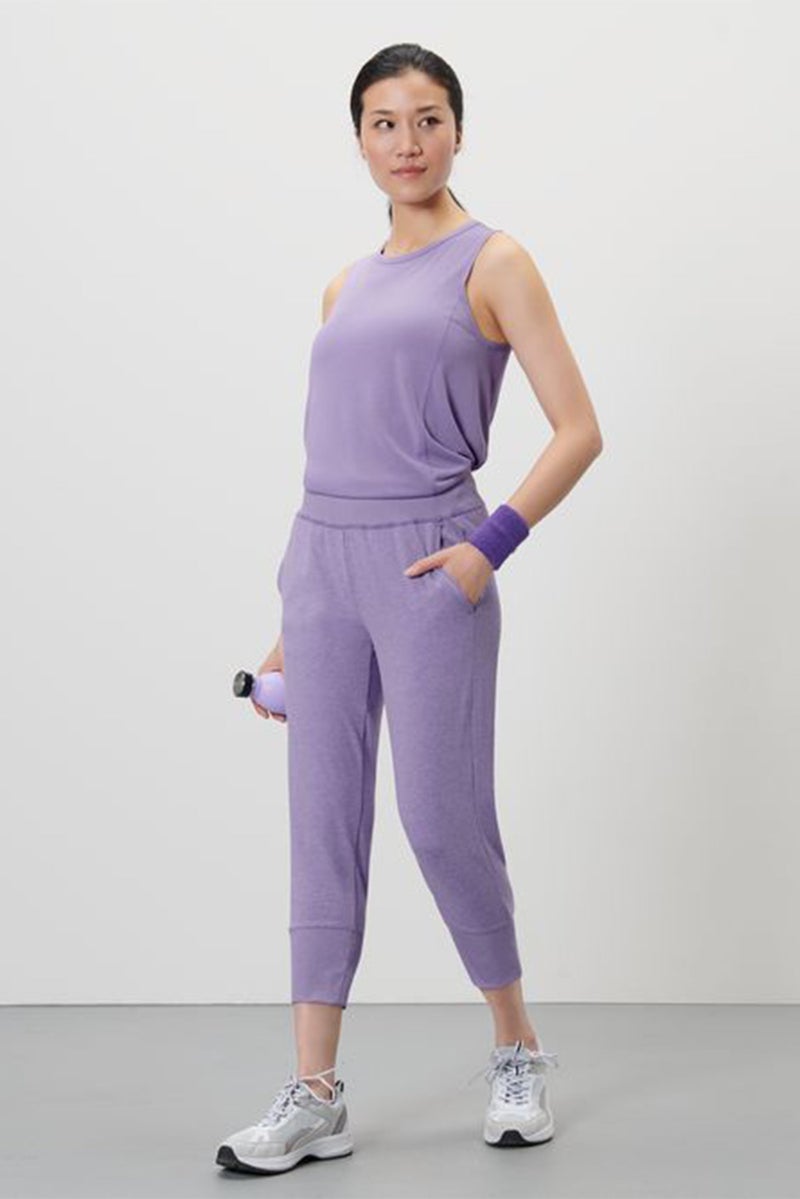 Tchibo Women Sportswear Fit 3/4 Training Leggings, Purple  - Image 1