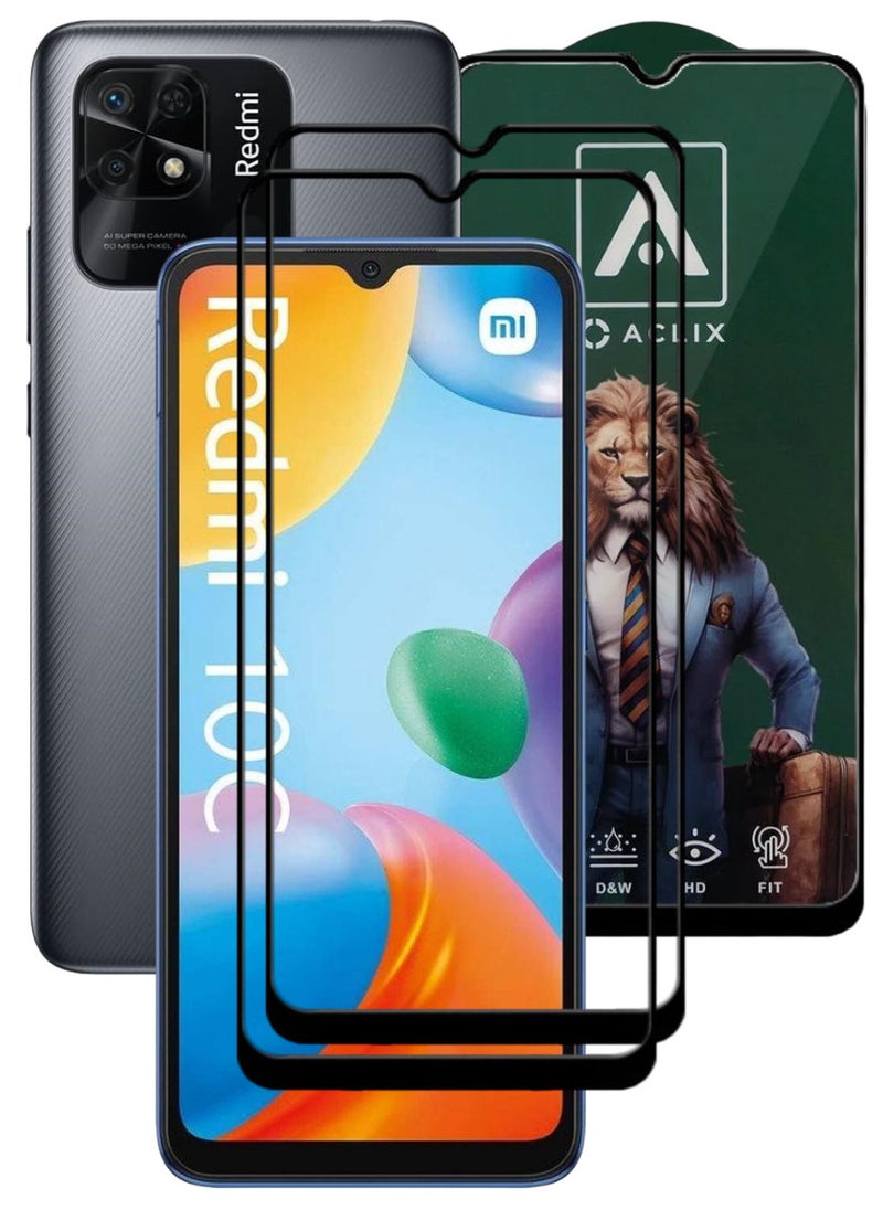 ACLIX 2 Pieces Antistatic ESD Dustproof Premium Quality High Definition Tempered Glass Screen Protector Designed For Xiaomi Redmi 10C - Image 1