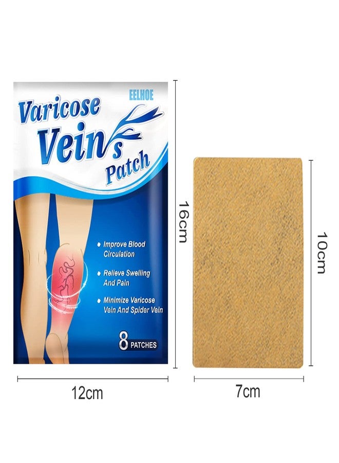 Haibing EELHOE 8Pcs Varicose Veins Patches Dredge Vein Smoothing Varicose Veins Reduce Swelling Relieve Pain - Image 2