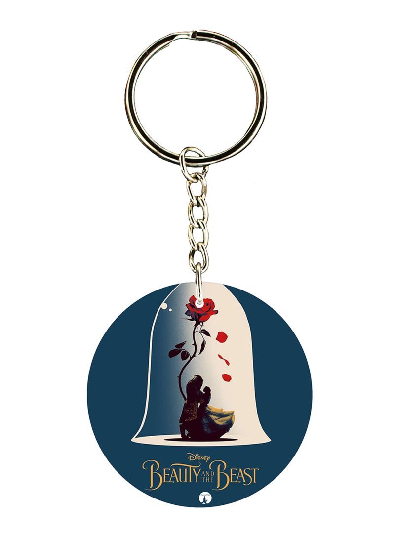RKN Beauty And Beast Printed Keychain
