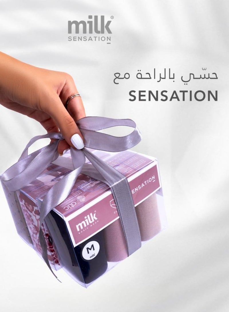MILK® Sensation Women Briefs Bundle of 6 Plain & Printed Briefs