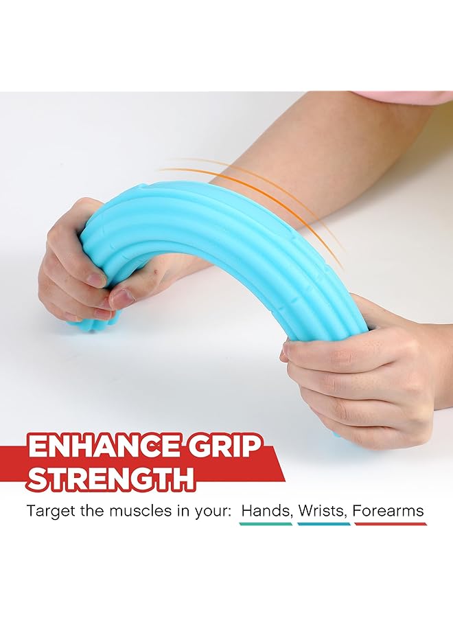 Excefore 3 Pcs Variable Resistance Arm Therapy Exercise and Stress Relief Bars Twist Hand Exerciser Bars for Joint Pain Relief & Improved Grip Strength Ideal for Tennis Golfer Wrist Forearms 3 Colors - Image 5