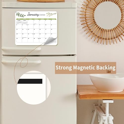 windrio 2026 Magnetic Calendar for Refrigerator 18 Month 8 x 10 Inch, Fridge Wall Monthly Magnet Calendar from July 2025 to December 2026, Planner Easy Organization, Aesthetic Decor for Home - Image 2