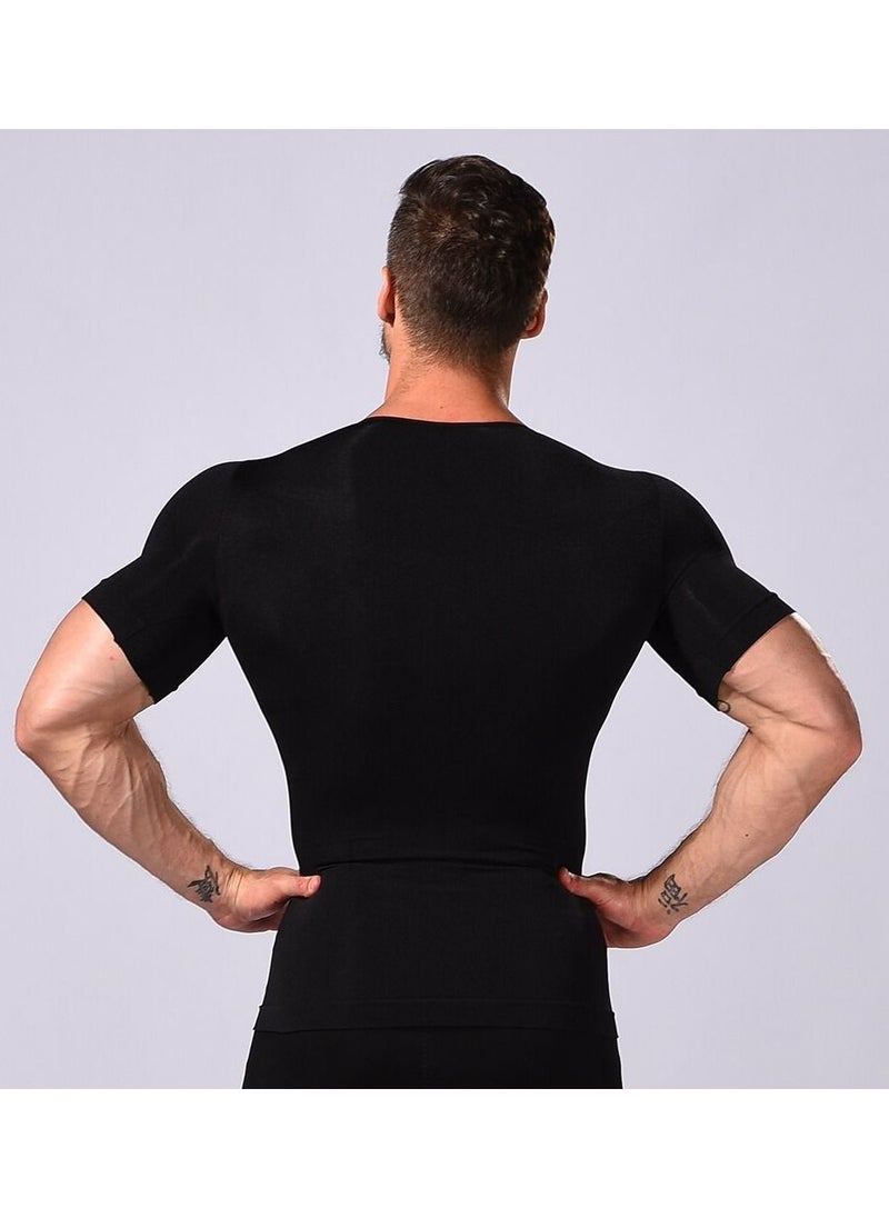 Generic - Plain Slimming Undershirt Black (S) - Image 1