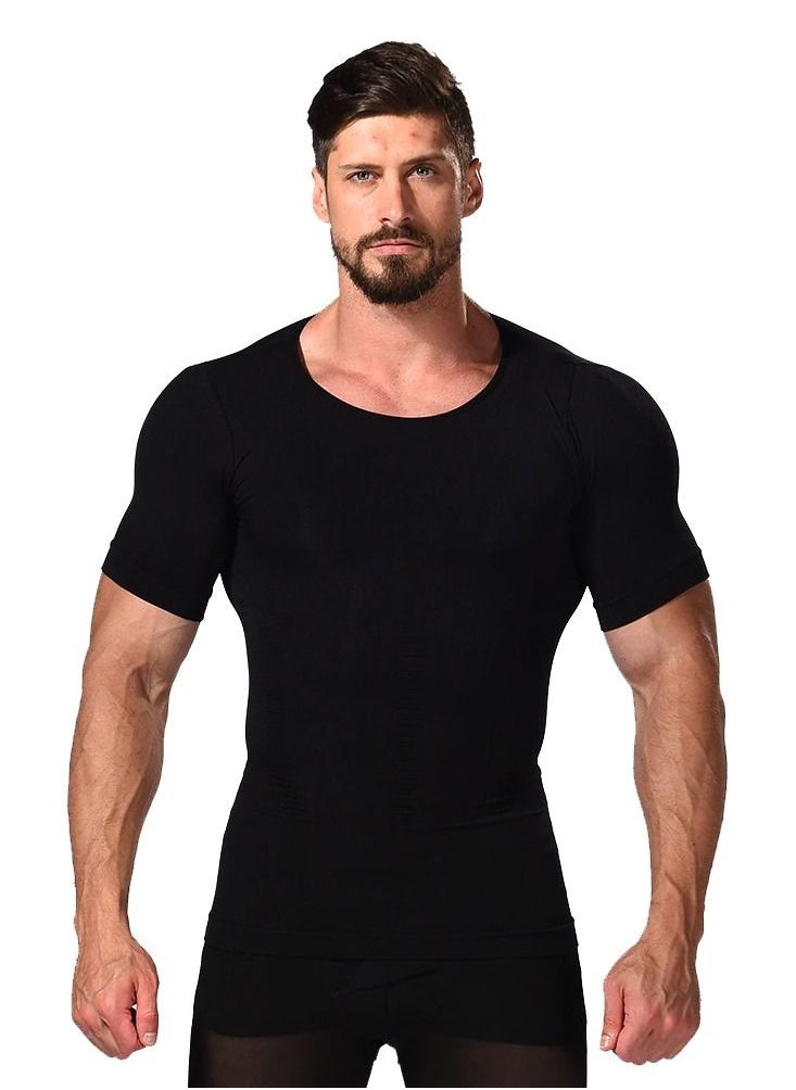 Generic - Plain Slimming Undershirt Black (S) - Image 1