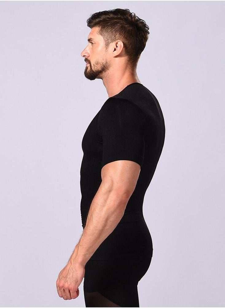 Generic - Plain Slimming Undershirt Black (S) - Image 1