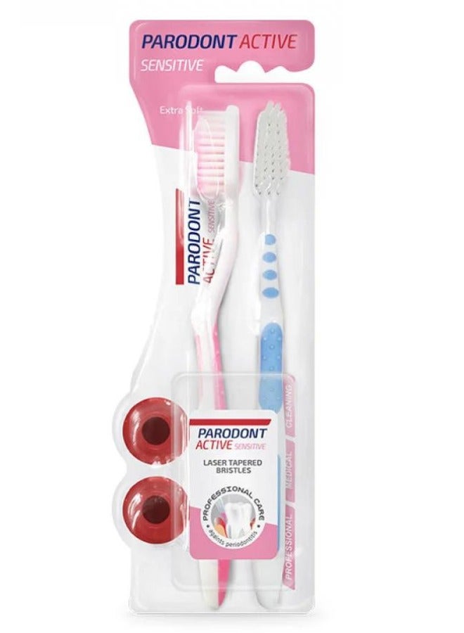Astera Parodont Toothbrush Active Medium 1+1