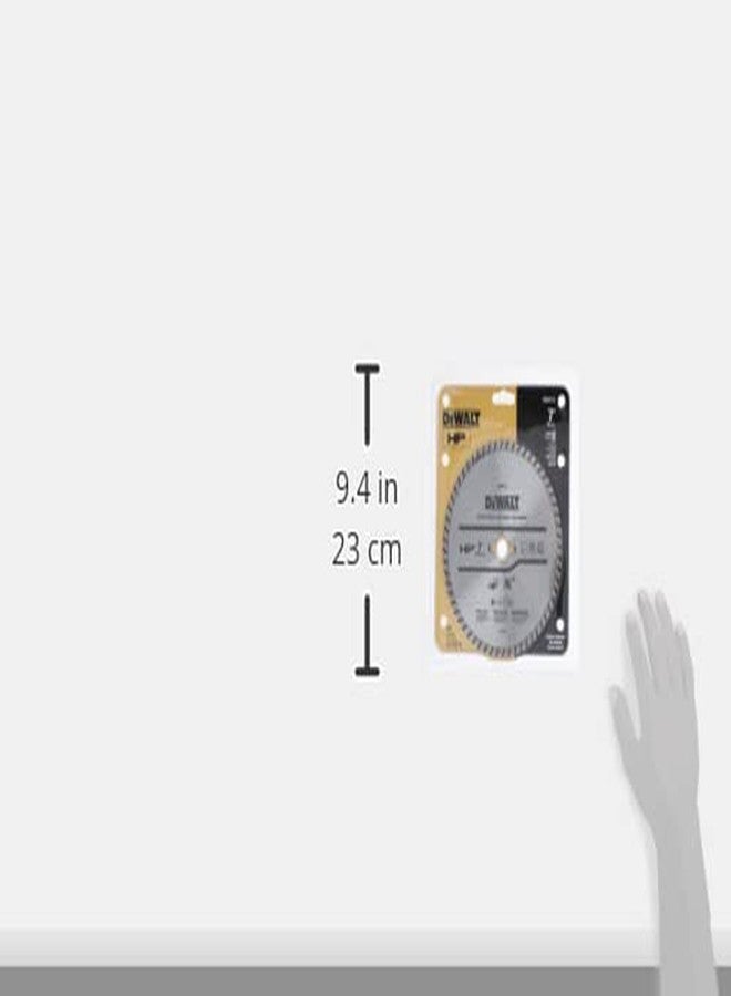 DEWALT Diamond Blade for Block and Brick, Dry/Wet Cutting, Continuous Rim, 7-Inch (DW4712) - Image 3