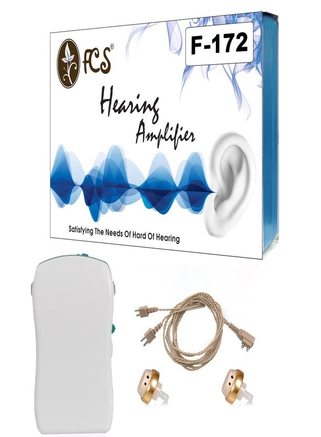 FCS Personal Sound F-172 Pocket Hearing Amplifier For Both Ear With V Cord Set (6 Month Seller Warranty). - Image 1