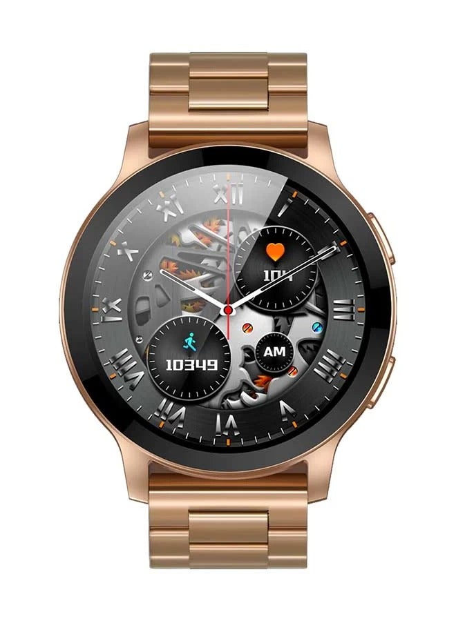 XINJI XINJI COBEE C3 Smart Watch 1.43" Bigger Display Bluetooth Calling 110+ Workout Modes All-Day Health Monitoring IP68 Waterproof Multiple Watch Faces Long Battery Life Magnetic Closure Strap Voice Assistant Golden  - Image 1