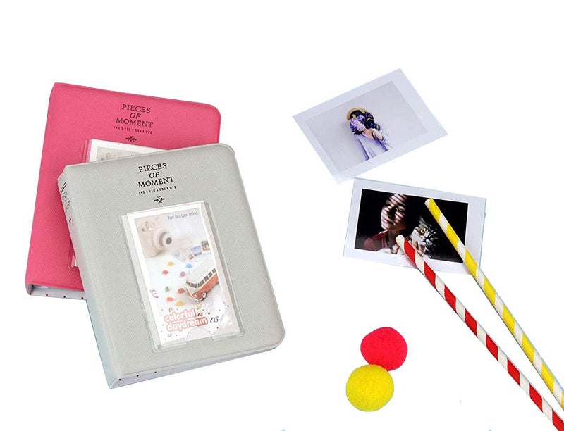 Stela [In-stax Mini 64 page Photo Album] Pieces of Moment Book Album Compatible for Films of Fujiflm In-stax Mini 7s 8 8+ 9 25 26 50s 70 90 10 11 30 55 20 50 7 LiPlay & Hello kitty (Smoky White) - Image 5