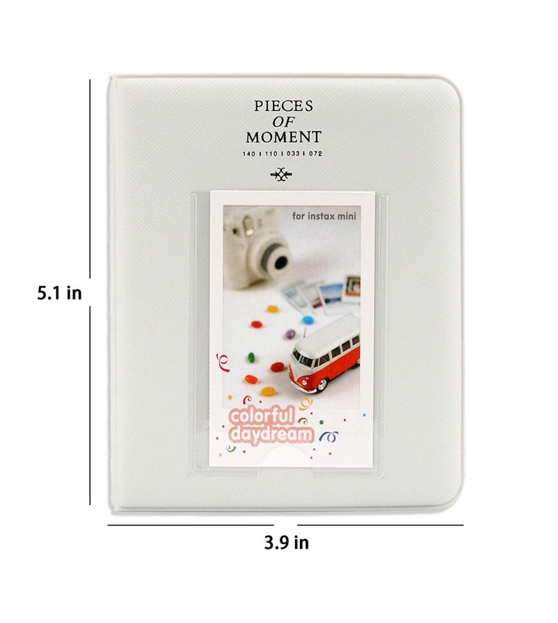 Stela [In-stax Mini 64 page Photo Album] Pieces of Moment Book Album Compatible for Films of Fujiflm In-stax Mini 7s 8 8+ 9 25 26 50s 70 90 10 11 30 55 20 50 7 LiPlay & Hello kitty (Smoky White) - Image 3