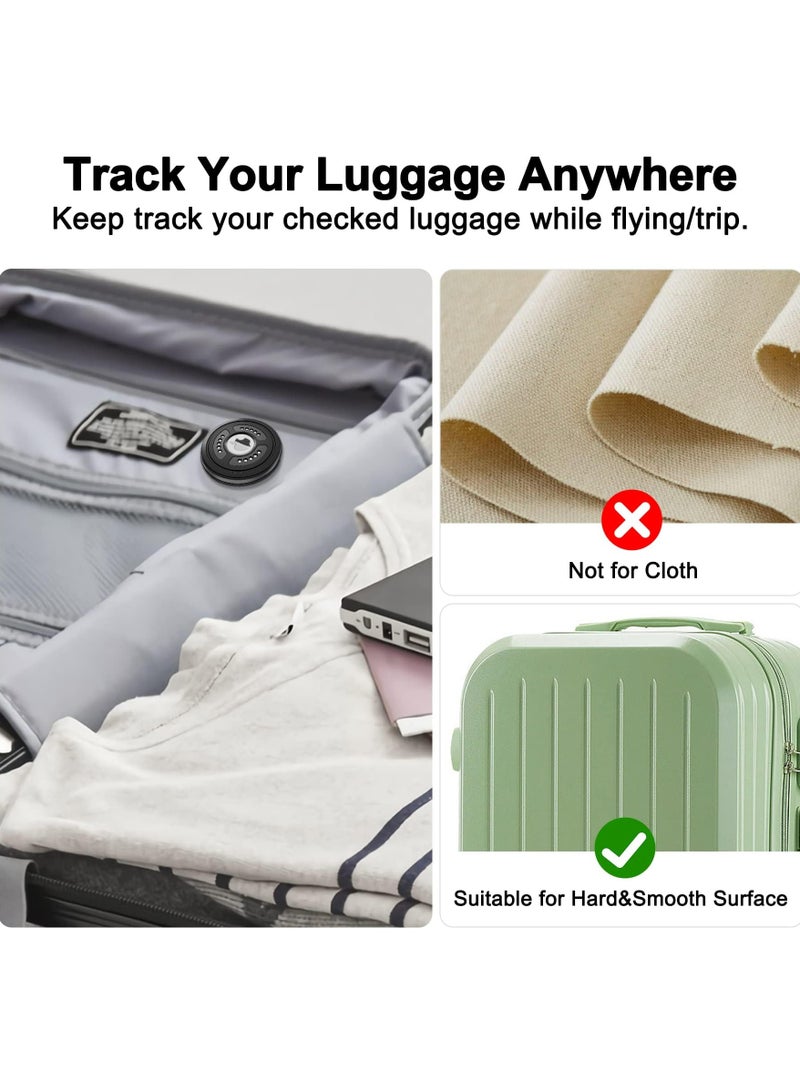 2 Pack IPX8 Waterproof AirTag Holder Case Cover, Airtag Sticker Stick on Adhesive Mount, Full Body Protection, Anti-Scratch Protective Tracker Sticker for Cars, Luggage, Bicycle - Image 5