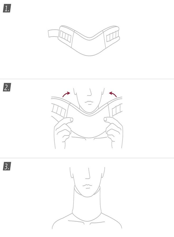 Actimove Professional Cervical Soft Density | Soft Foam Neck Brace for Sleeping - Relieves Neck Pain & Spine Pressure, Neck Collar Brace Support After Whiplash or Injury | White, Narrow, Medium - Image 4