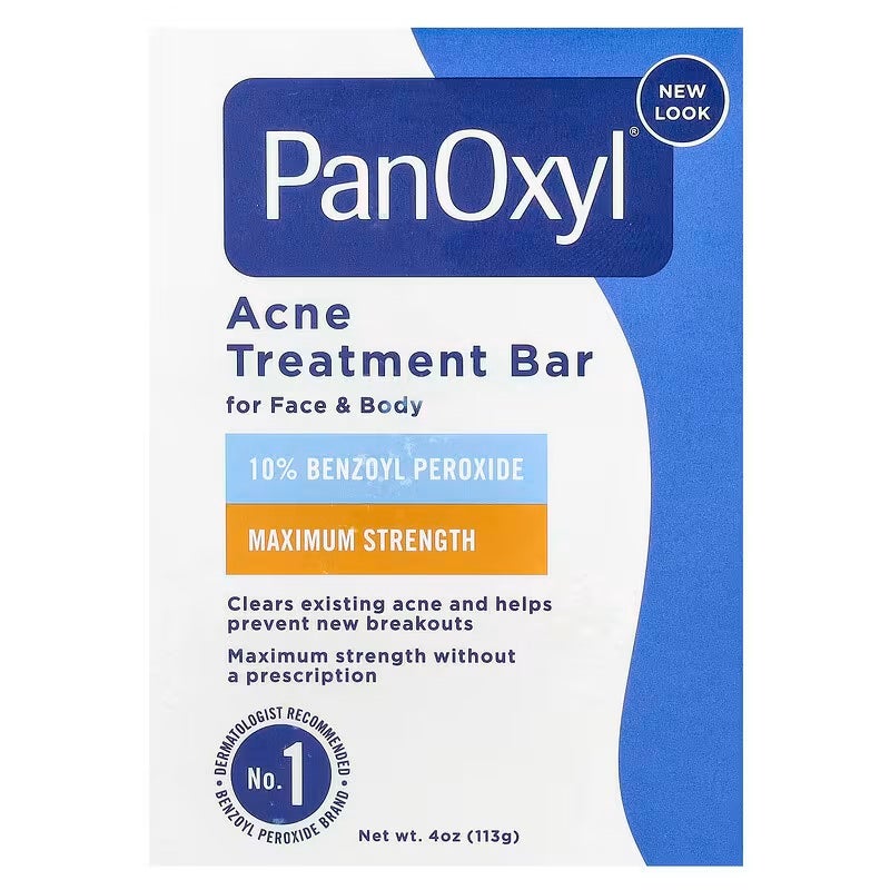 Acne Treatment Soap Bar with 10% Benzoyl Peroxide Deep Cleansing 113 g