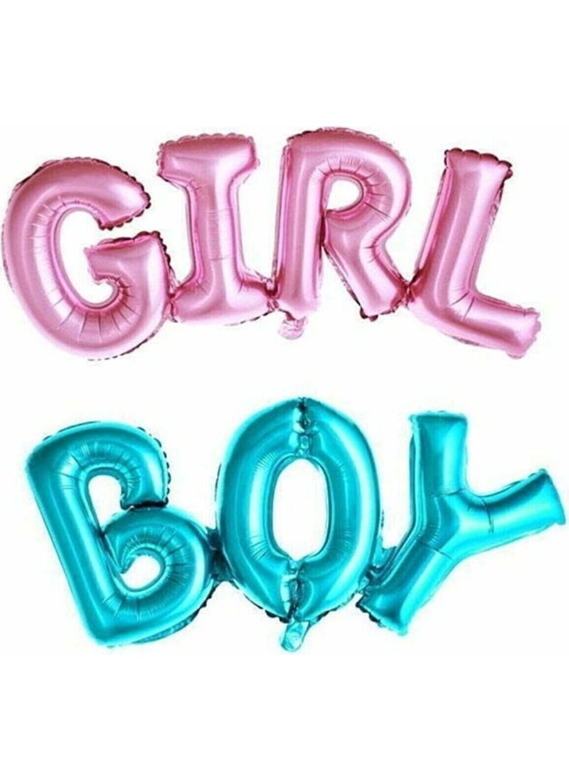 My Party Ready Gender Party Boy-Girl Foil Balloon Set 