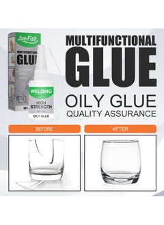JUE-FISH Jue-Fish Multifunctional Glue, Transparent Instant Adhesive for Wood, Glass, Ceramic, Waterproof, General Glue  - Image 3