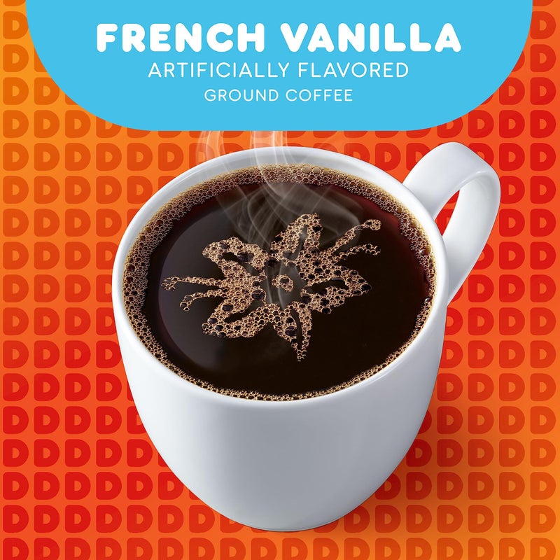 Dunkin' French Vanilla Flavored Ground Coffee, 12 Ounce (Pack of 1) - Image 4