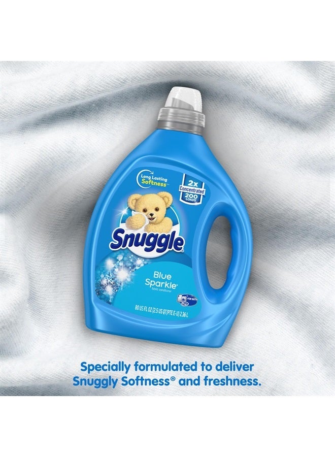Snuggle منعم الأقمشة السائل اللامع الأزرق، مركز 2X، 200 غسلة، 80 أونصة سائلة - Image 5