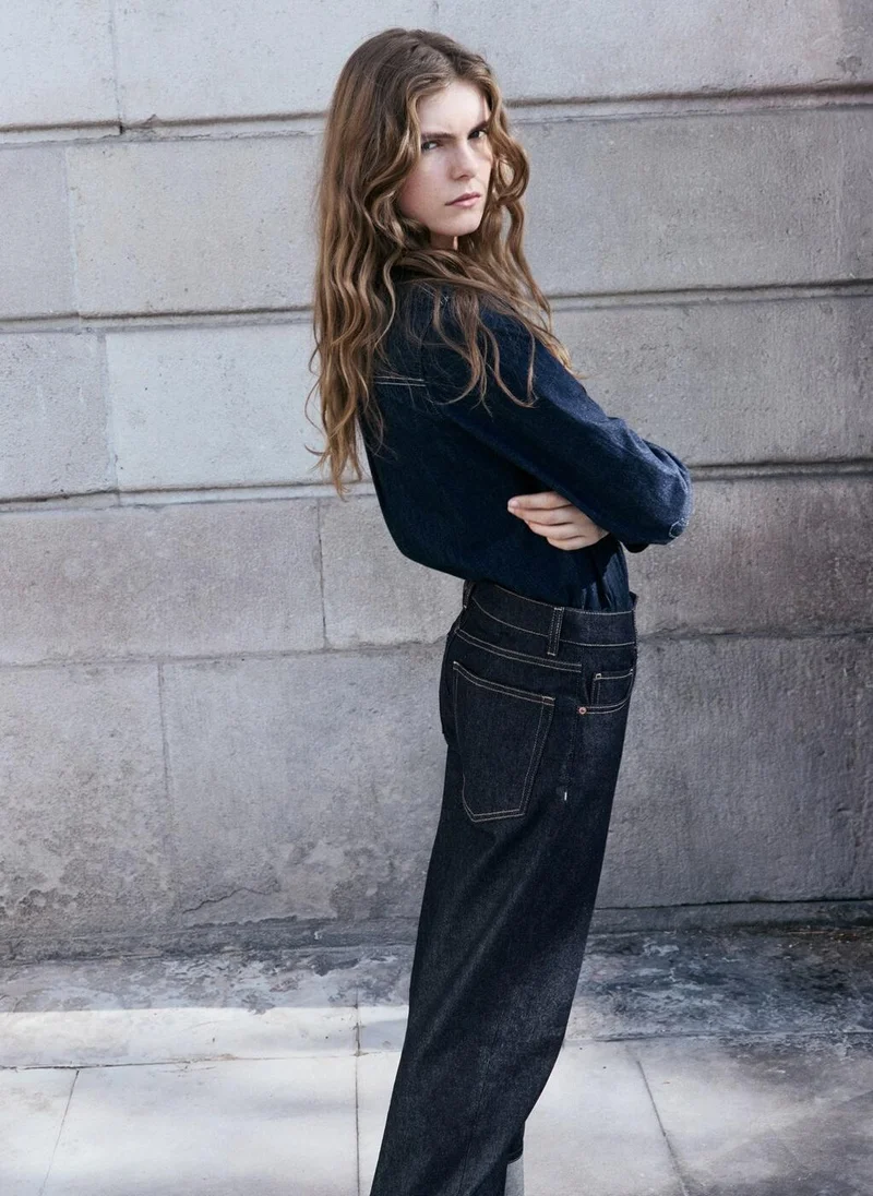 Mango  Turned-up straight jeans for Women | Best Price UAE