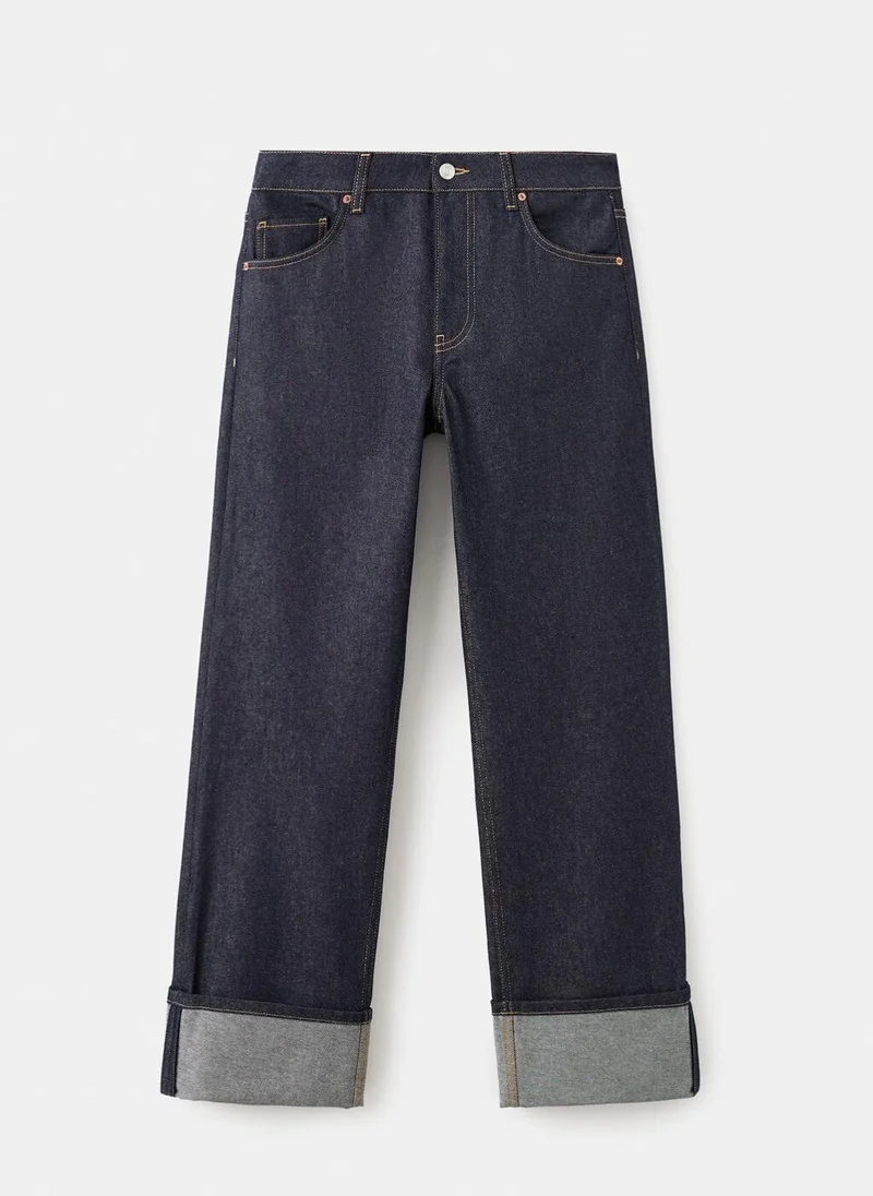 Mango  Turned-up straight jeans for Women | Best Price UAE
