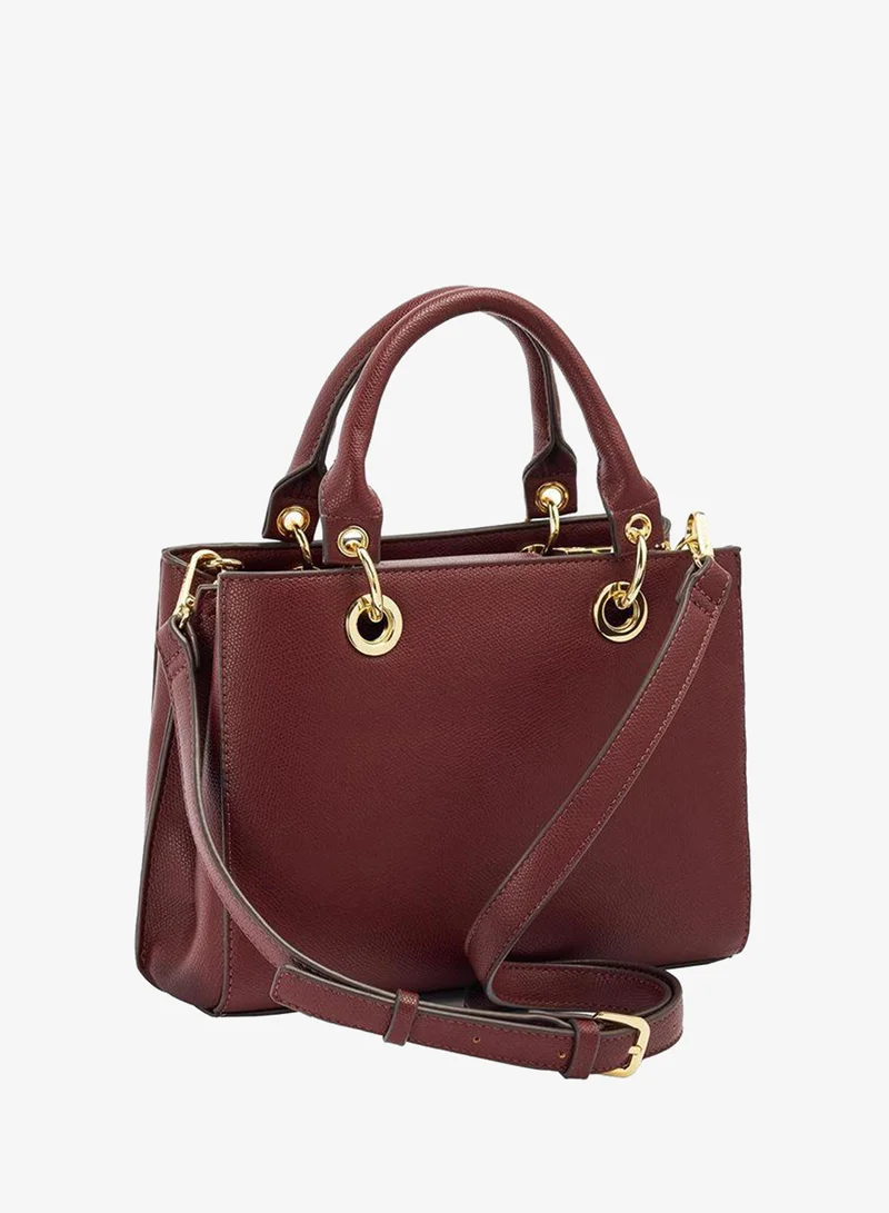 Parfois Red Tote Bag With Texture for Women | Best Price UAE