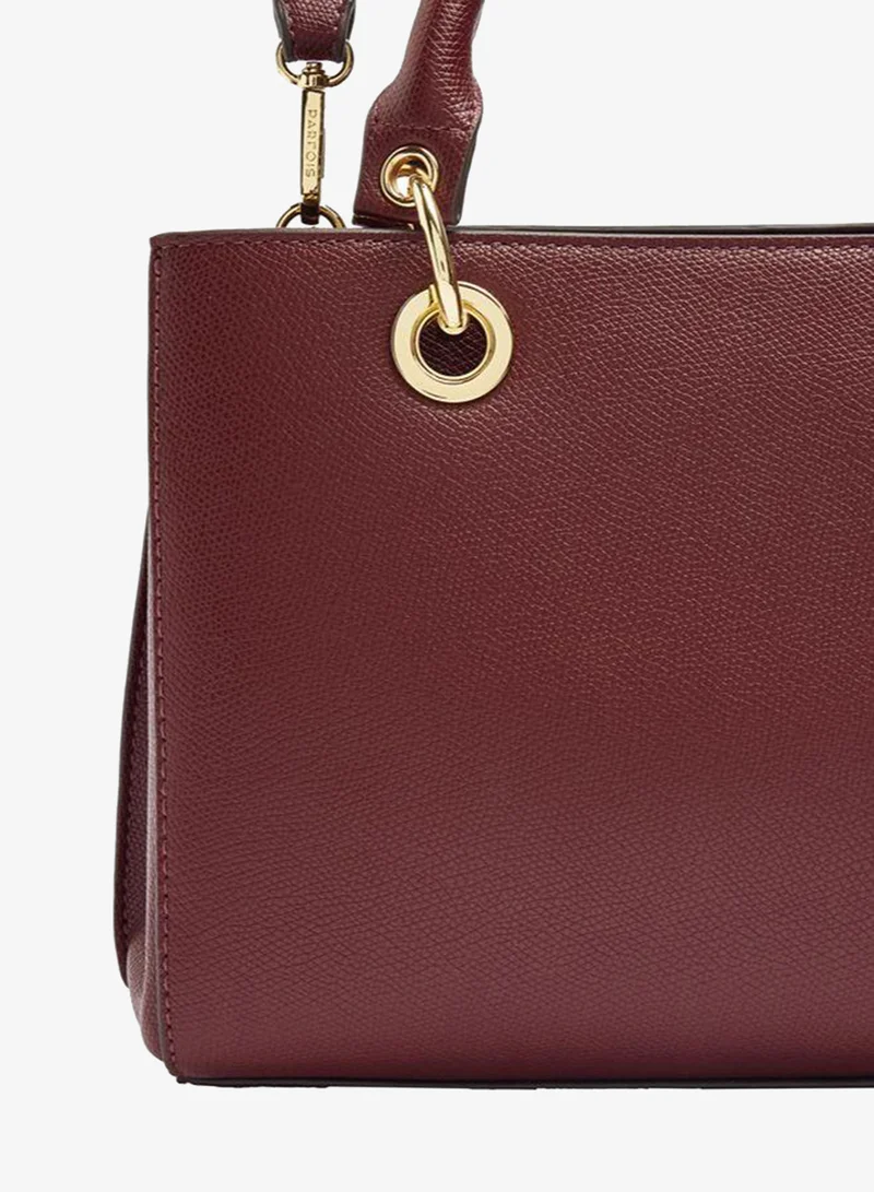 Parfois Red Tote Bag With Texture for Women | Best Price UAE