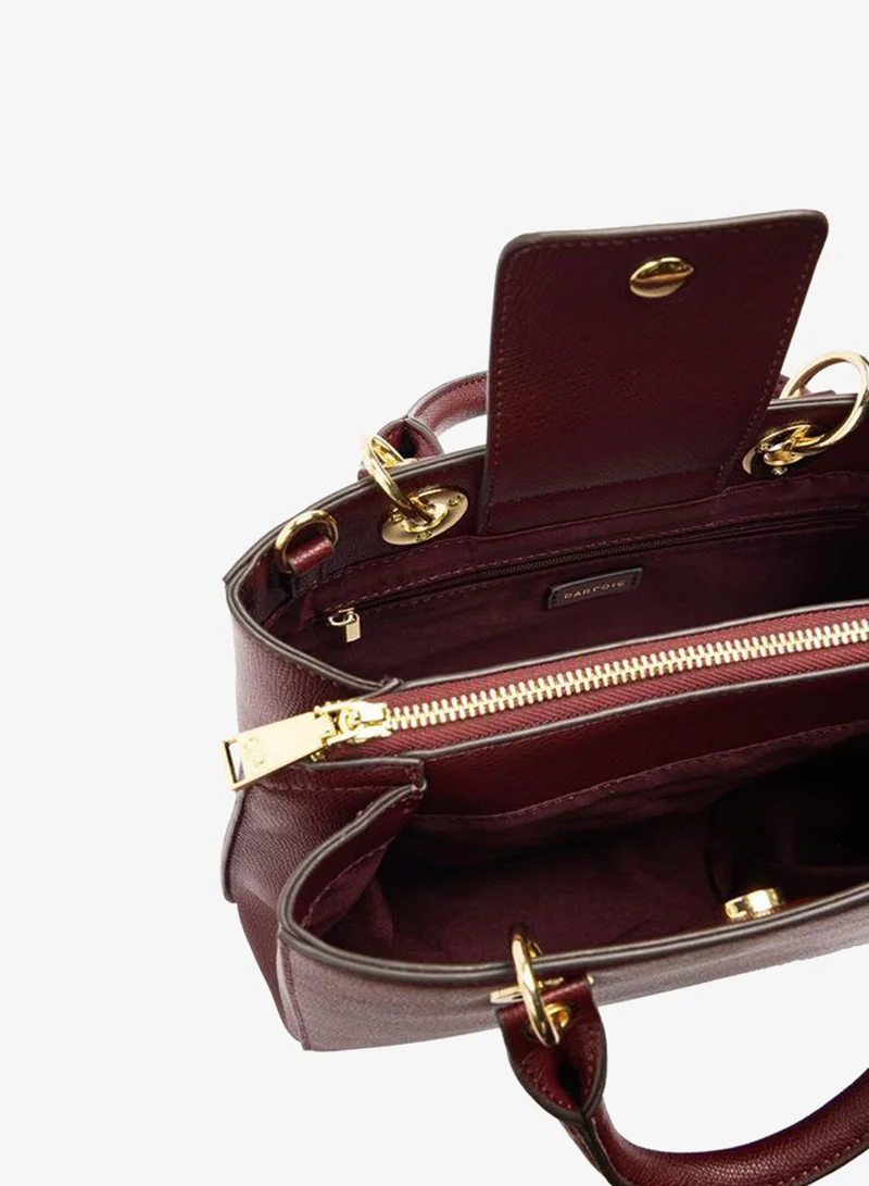 Parfois Red Tote Bag With Texture for Women | Best Price UAE