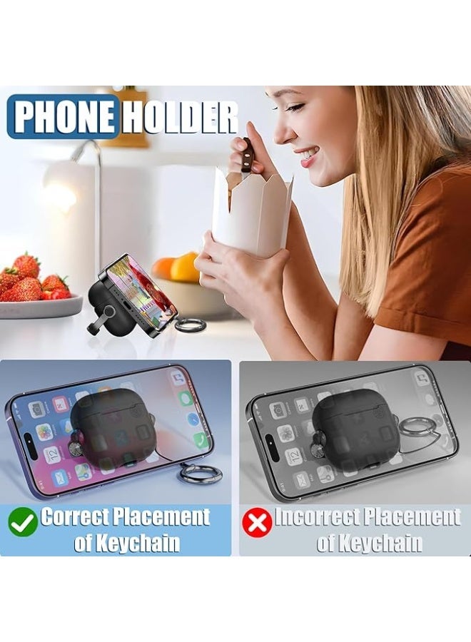 Safety Lock for Airpods pro3 Case, TPU Case for Apple Airpods pro3 Case, Drop Protection Airpods pro3 Case Cover for Men with Lock and Keychain, orange - Image 3