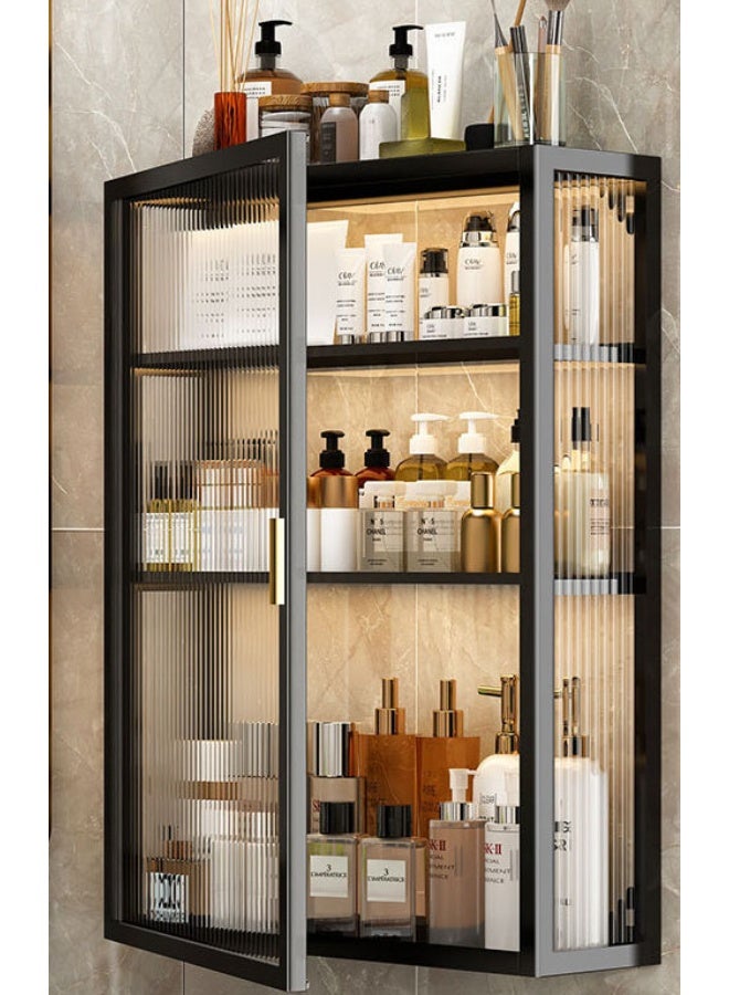 CityRiya-Long Bathroom Wall Cabinet, Wall Medicine Cabinet, Over Toilet Storage Rack, Bathroom Organizer Shelf, Kitchen Storage Cabinet, Bath Shelves Wall Mounted with Door for Laundry, Living Room, ZT031-30 - Image 4