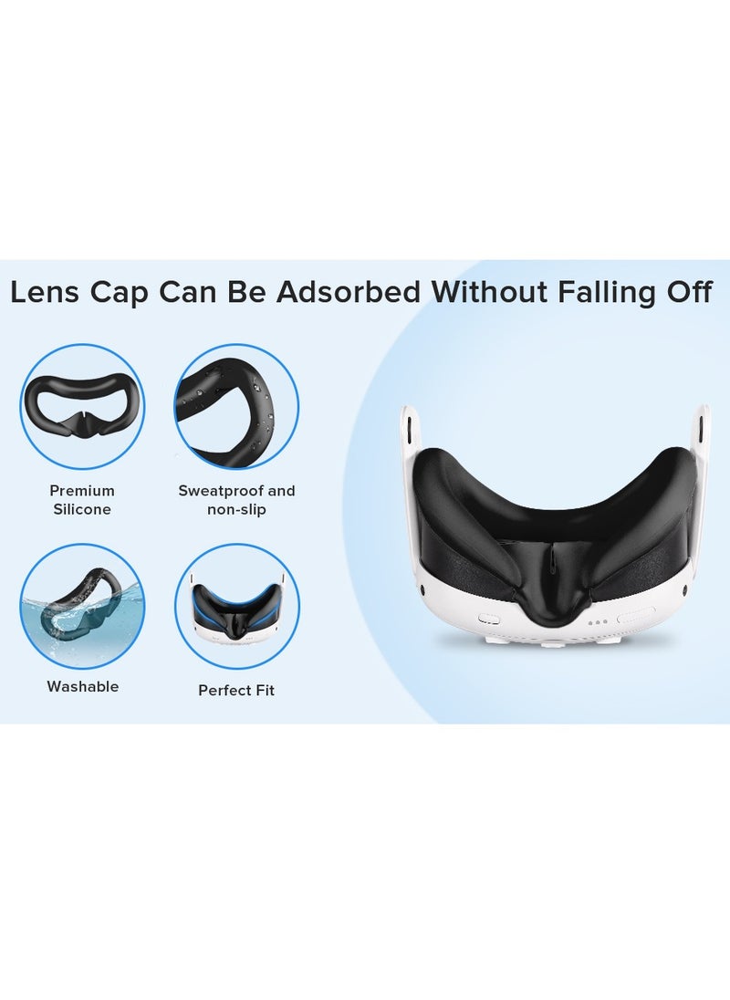Generic 7in1 VR Accessories Kits for Meta Quest 3 Silicone Protective Cover VR Headset Lens Cap Protection Case for Meta Quest 3  - Image 2