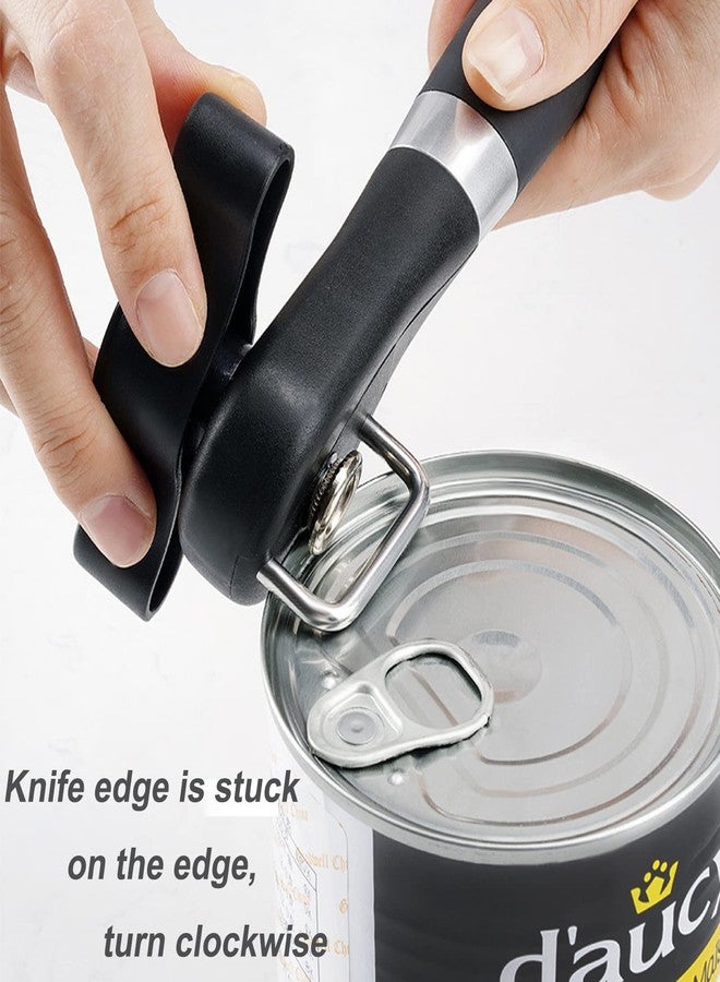 Vishui 2025 New Professional Manual Can Opener, Can Openers for Seniors, Handheld Can Opener Smooth Edge, Hanging Portable Healthy Essential Kitchen Tool, Durable Classic Single Handle - Image 4