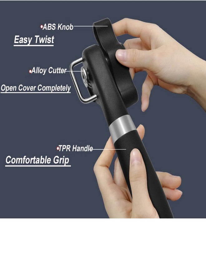 Vishui 2025 New Professional Manual Can Opener, Can Openers for Seniors, Handheld Can Opener Smooth Edge, Hanging Portable Healthy Essential Kitchen Tool, Durable Classic Single Handle - Image 3