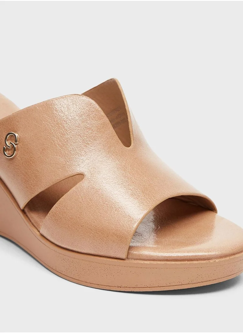 سيليست Multi Strap Wedge Sandals