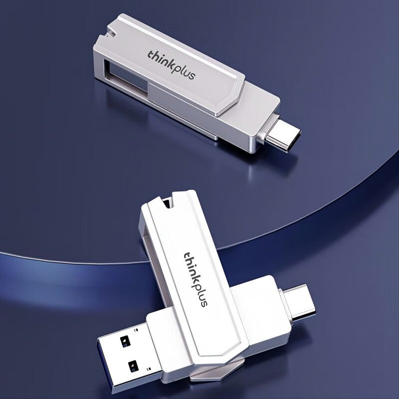 محرك فلاش Lenovo thinkplus TPCU301Plus سعة 128GB USB3.0 + منفذ Type-C - Image 4