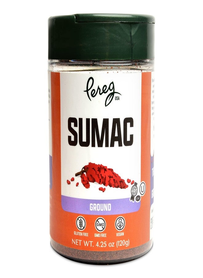 Pereg Ground Sumac Spice Seasoning (4.25 Oz) - Traditional Middle Eastern Spice Blend - Fresh & Pure Sumac Spice Powder, Full of Flavor - All Natural Ingredients - Non-GMO & Non-Irradiated - Image 1