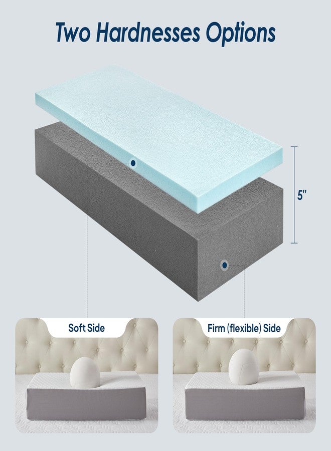 Kehangte Cooling Cube Pillow for Side Sleepers, Square Memory Foam Side Sleeper Pillow Firm Soft Double-Sided Supportive, Support Head Cervical Pillow for Neck Shoulder Pain, 24"x12"x5" - Image 4