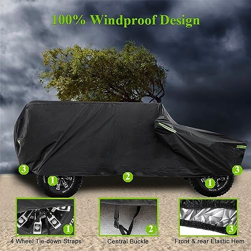Morhept Waterproof SUV Car Covers for Automobiles, Outdoor Full Exterior Cover for Honda CRV, All Weather Lightweight Cover fit SUV Length 181-191 inch - Image 4