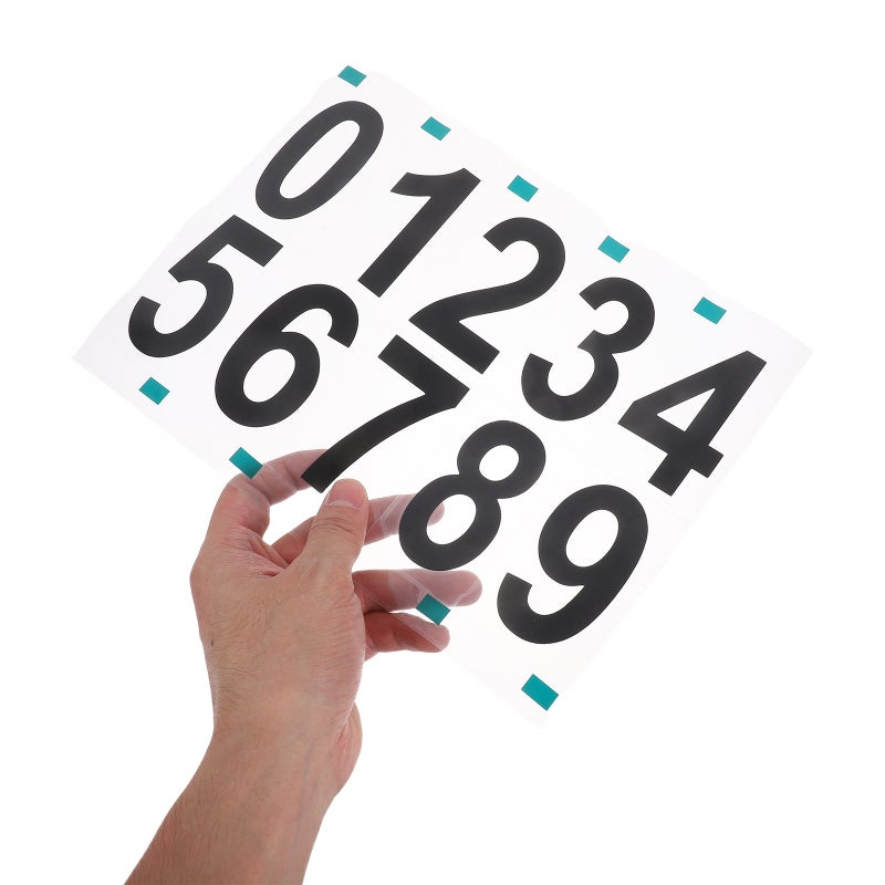 10 Sets Reflective Number Stickers Self-Adhesive Labels For Mailbox Outdoor Use Digital Decals For House Numbers And Garage - Image 2