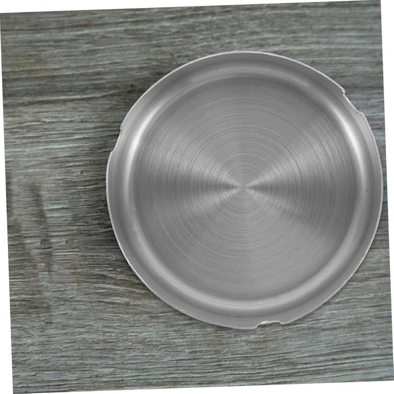 Large Capacity Unbreakable Stainless Steel Ashtray Indoor Outdoor Anti Scattering Design Silver - Image 5
