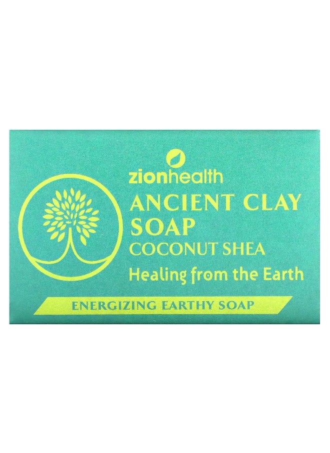Zion Health Zion Health, Ancient Clay Bar Soap, Coconut Shea, 6 oz (170 g)  - Image 1
