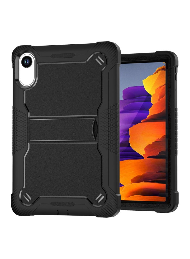 VKL Kids Case Compatible with Xiaomi Redmi Pad 2/ Redmi Pad SE 11 Inch 2025, 3 in 1 Hybrid Shockproof Silicone Gel Protective Tablet Cover Built In Stand (Black) - Image 1