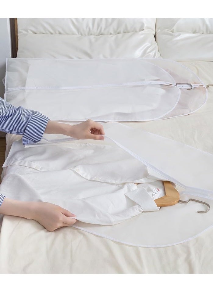 5 قطع من أغطية الملابس الشفافة المقاومة للغبار - الفساتين - واقيات خزانة مقاومة للرطوبة مع خياطة متينة - مثالية للمنزل والمساكن ومنظمات السفر - Image 3