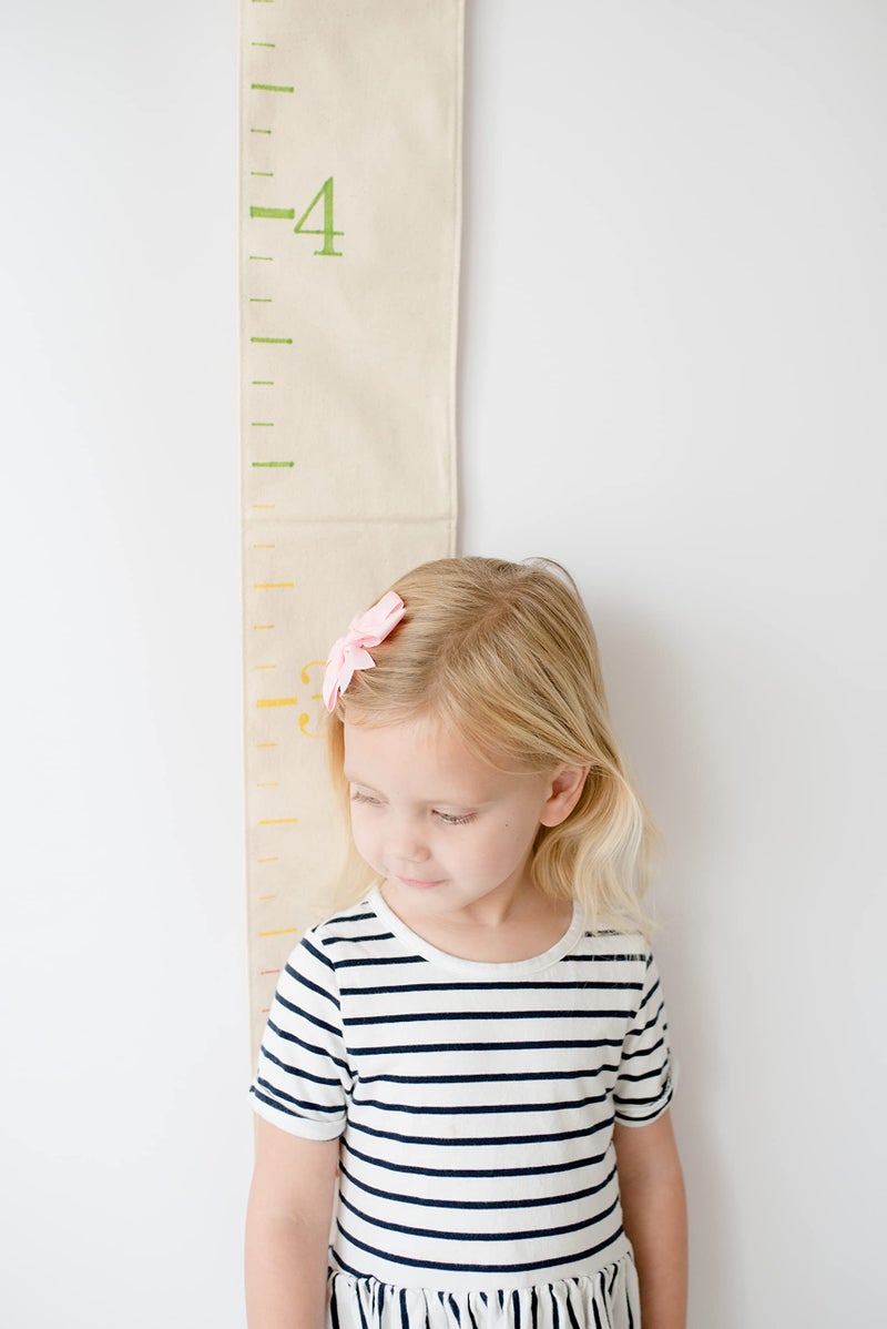 White Loft Rainbow Canvas Family Height Chart Ruler - Children's Growth Tracker for Nursery Wall - Kids Room Decor Keepsake - Image 5